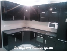 Кухня эмаль супер-глянец ( черная )